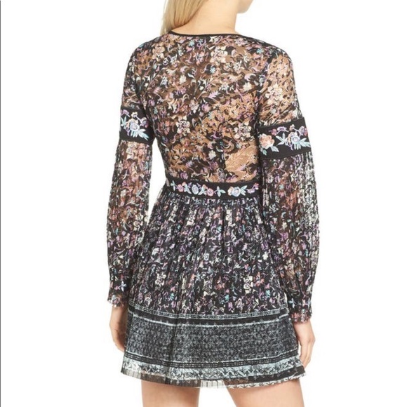 Free People Cherry Blossom Embroidered Mini Dress - Picture 7 of 14